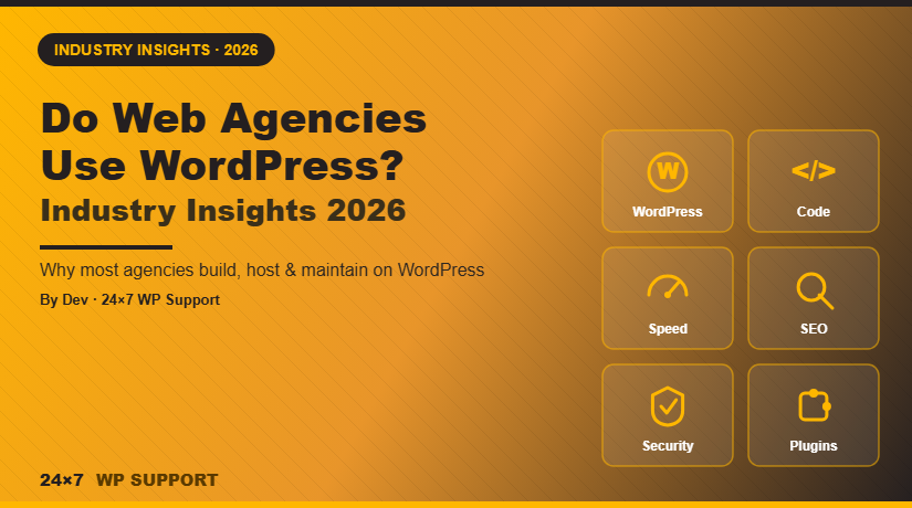 Do Web Agencies Use WordPress Industry Insights 2026 technical banner
