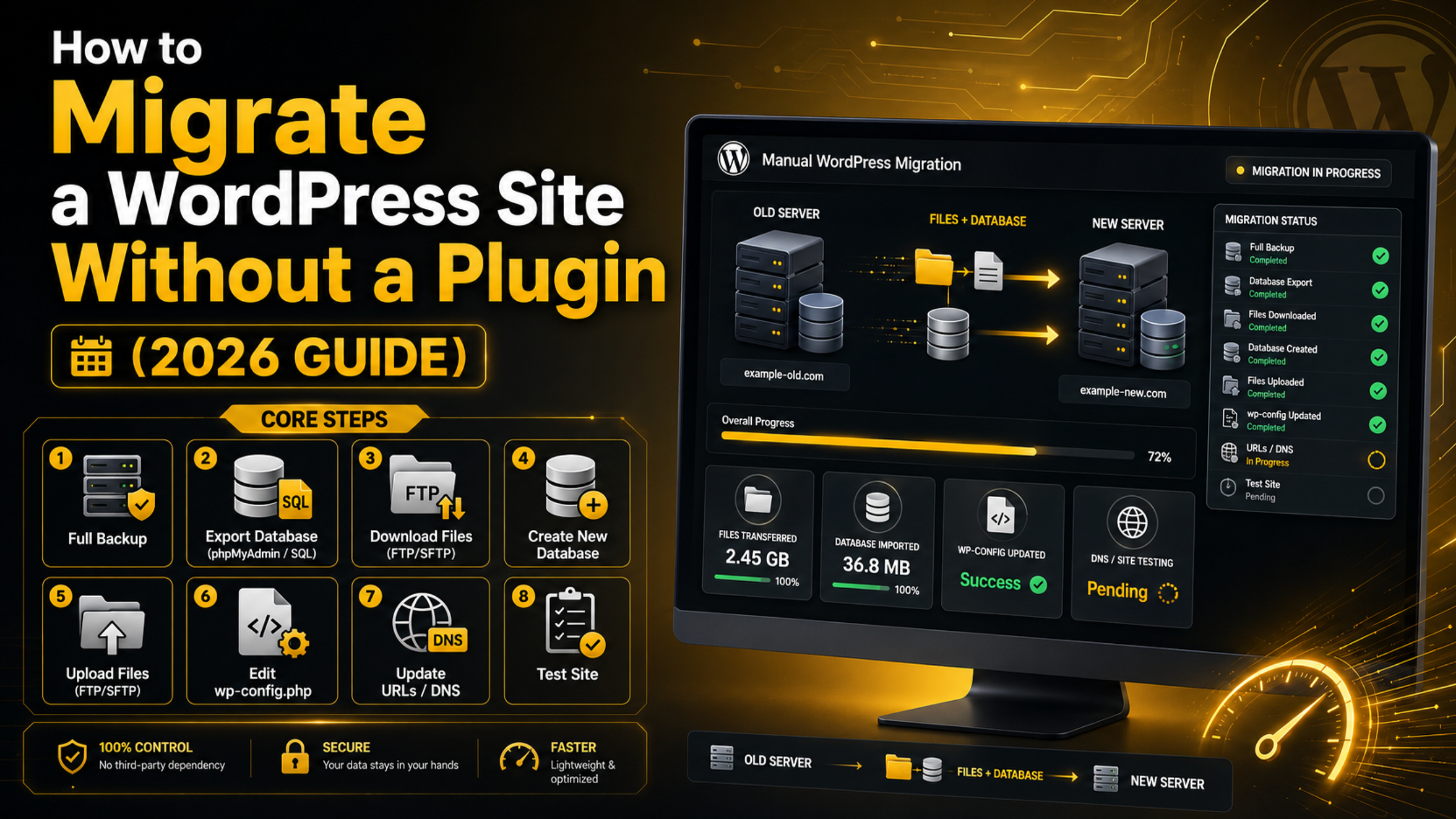 Migrate a WordPress Site Without a Plugin