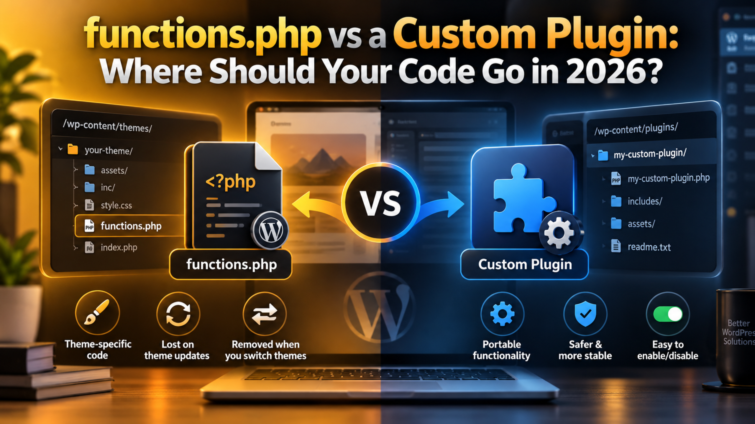 functions.php vs a Custom Plugin