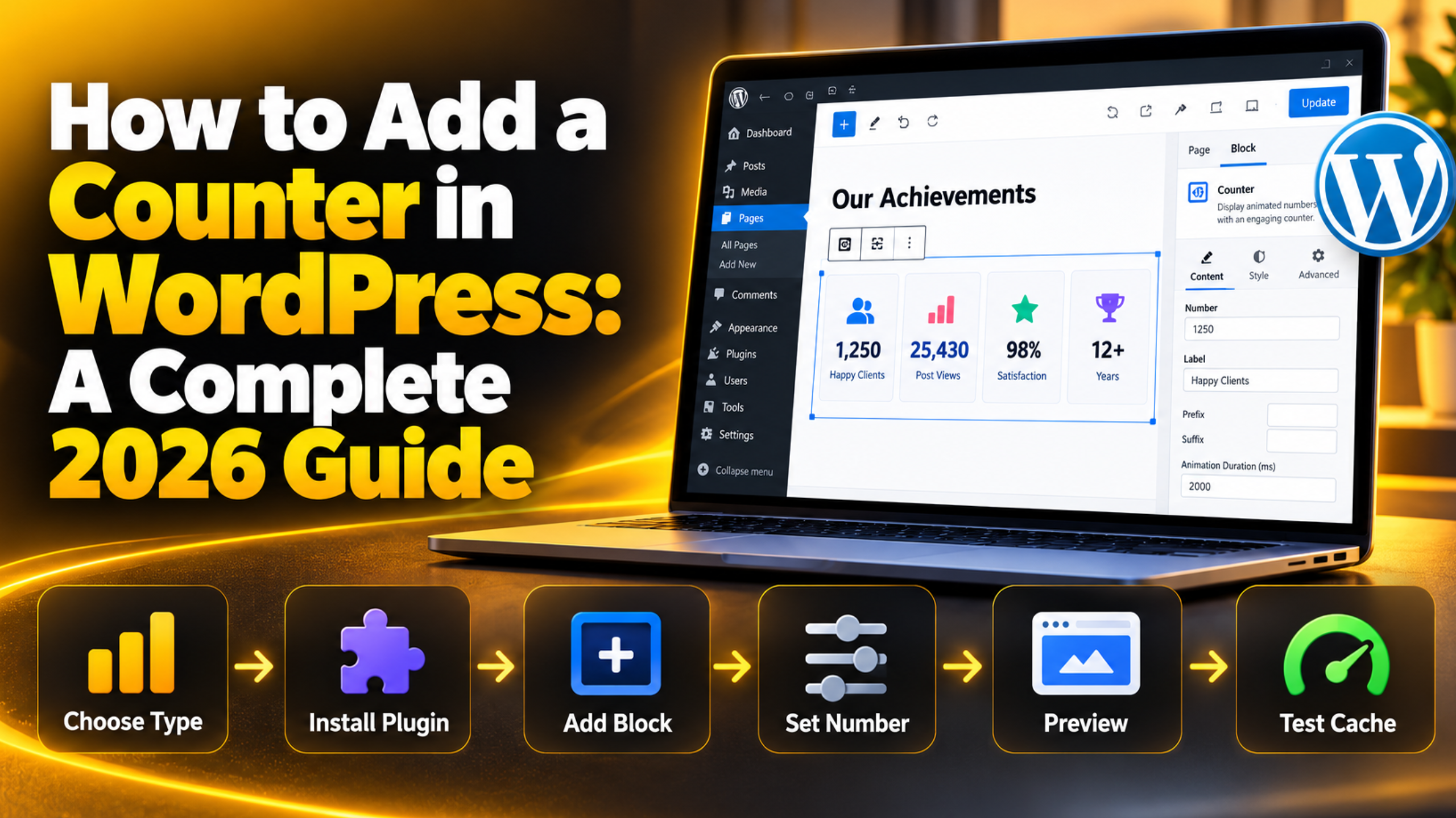 Add a Counter in WordPress