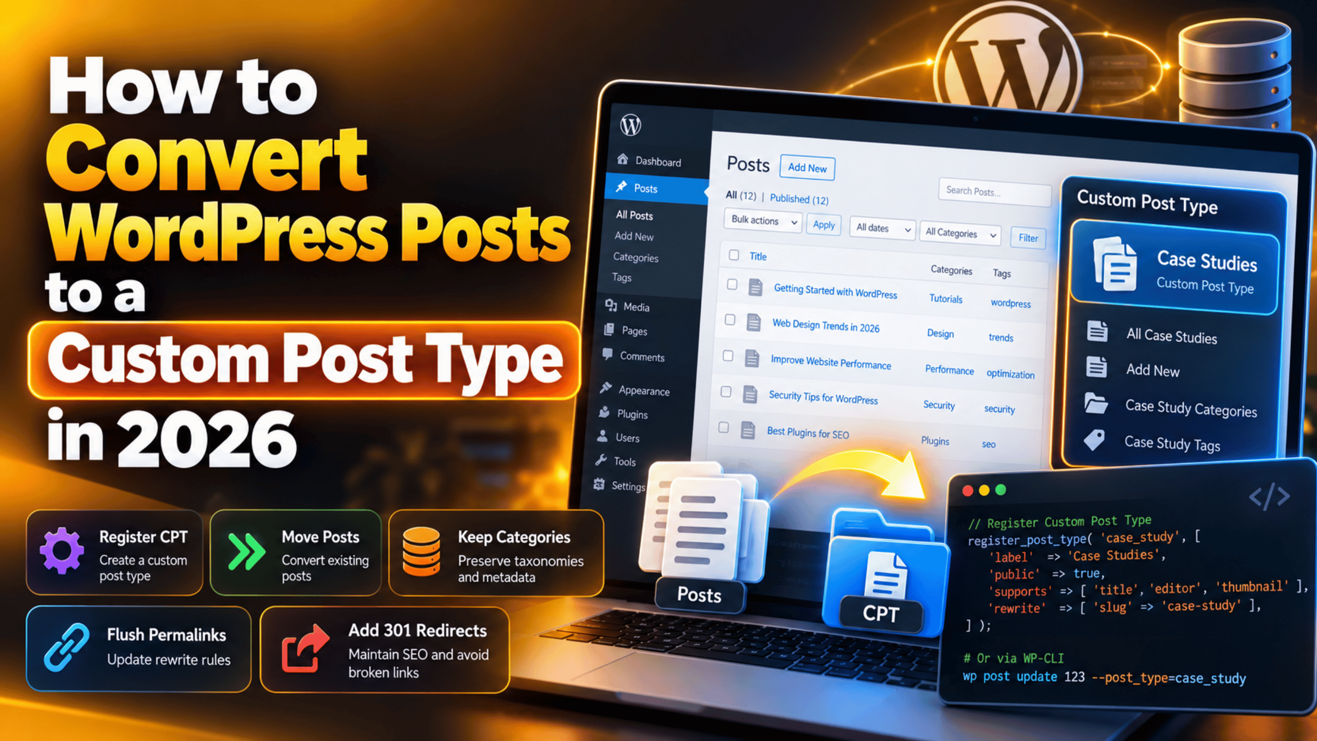 Convert WordPress Posts to a Custom Post