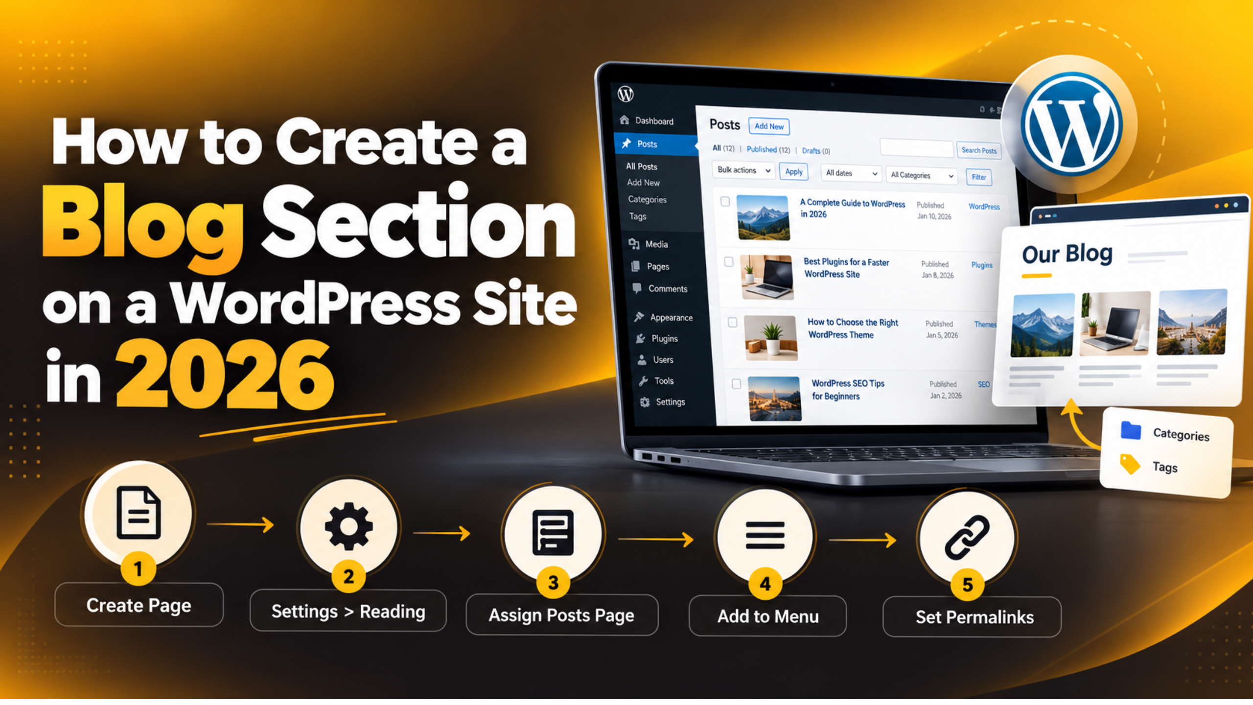Create a Blog Section on a WordPress Site