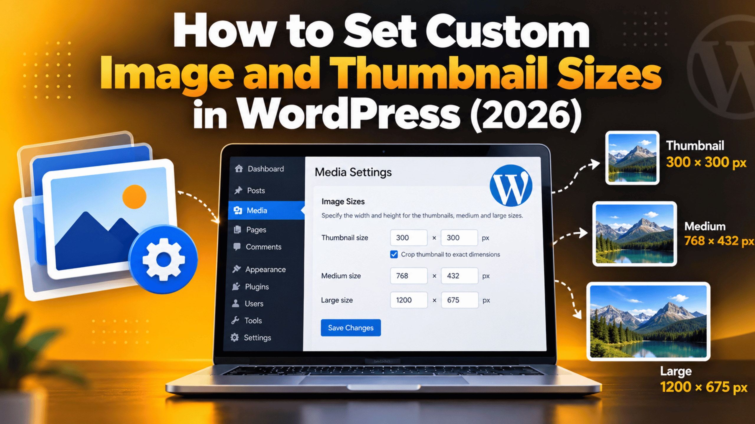 Custom Image and Thumbnail Sizes