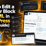 Edit a Page or Block as HTML in WordPress