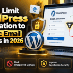 Limit WordPress Registration