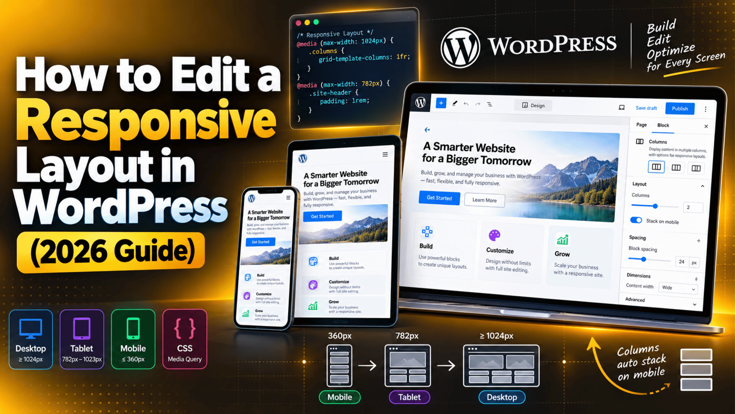 Responsive Layout in WordPress